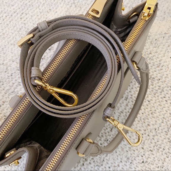 Prada Small Galleria Luxe Grey Brown - Picture 5 of 5